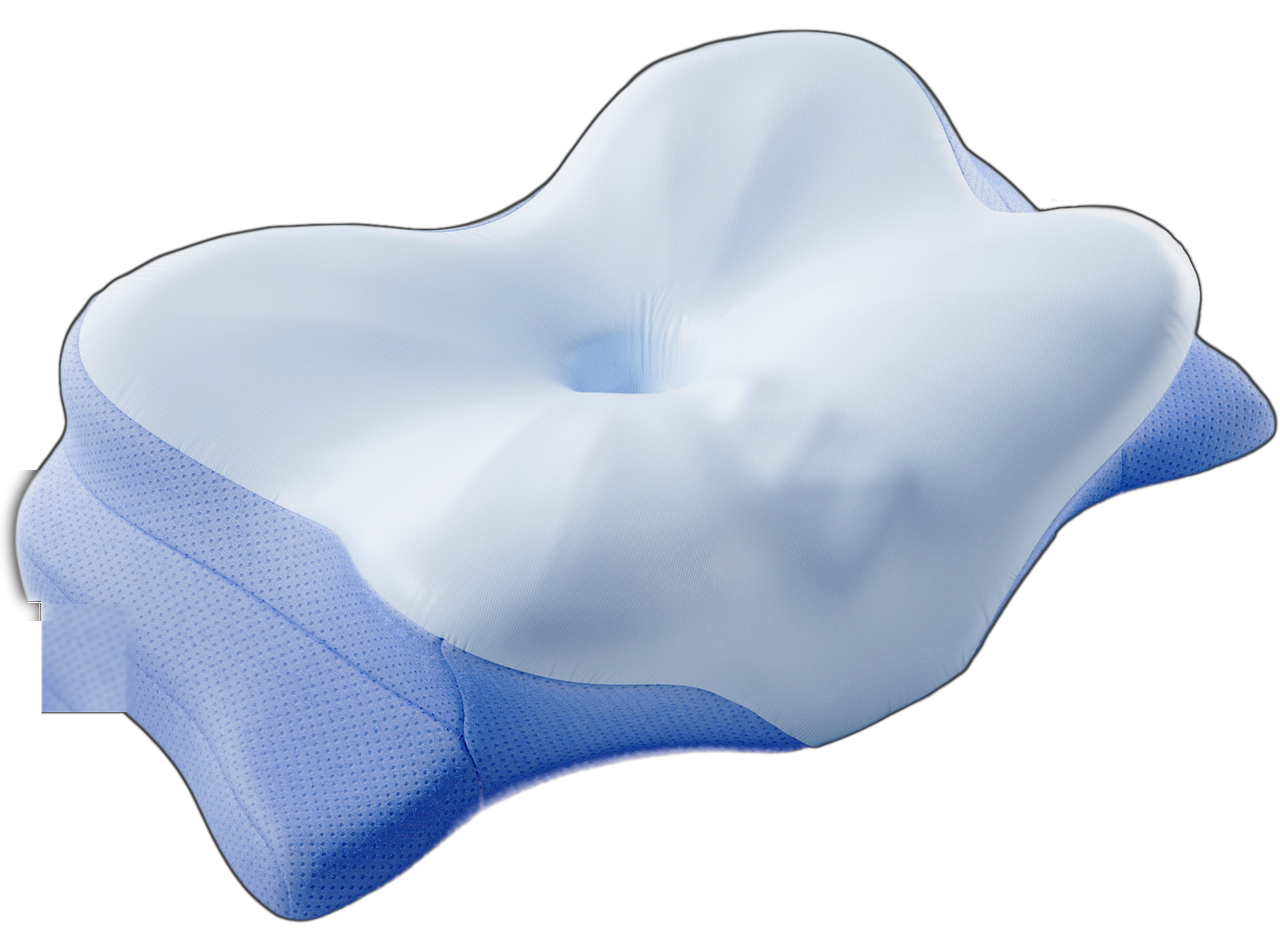 Ergonomic butterfly memory foam pillow